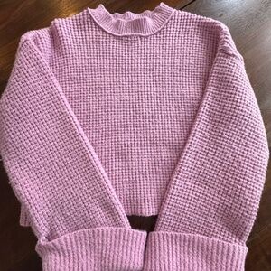Girls pink sweater